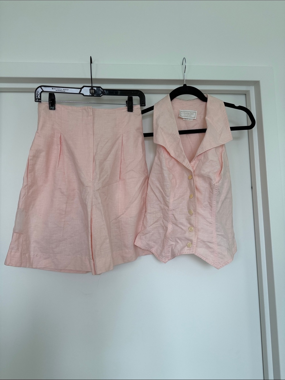 Casadei Soft Pink Shorts and Top Set